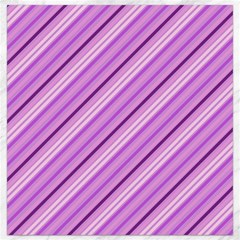 Violet Diagonal Lines Canvas 16  X 16   by snowwhitegirl