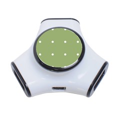 Olive Dots 3-port Usb Hub by snowwhitegirl