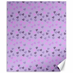 Heart Drops Violet Canvas 8  X 10  by snowwhitegirl