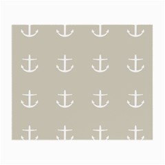 Lt Grey Anchors Small Glasses Cloth by snowwhitegirl