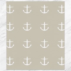 Lt Grey Anchors Canvas 8  X 10  by snowwhitegirl