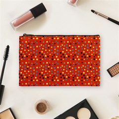 Red Retro Dots Cosmetic Bag (medium) by snowwhitegirl