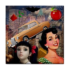 Out In The City Tile Coasters by snowwhitegirl