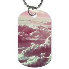 In The Clouds Pink Dog Tag (two Sides) by snowwhitegirl