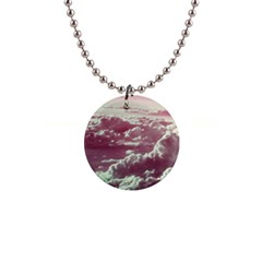 In The Clouds Pink Button Necklaces by snowwhitegirl