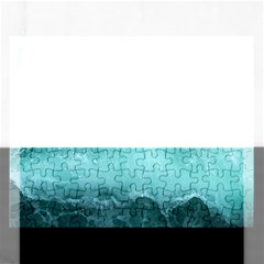 Green Ocean Splash Rectangular Jigsaw Puzzl by snowwhitegirl