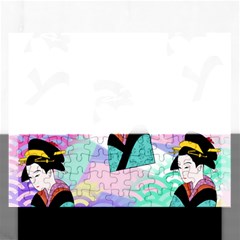 Japanese Abstract Rectangular Jigsaw Puzzl by snowwhitegirl