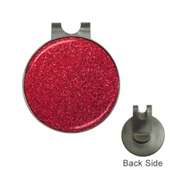 Red  Glitter Hat Clips With Golf Markers by snowwhitegirl