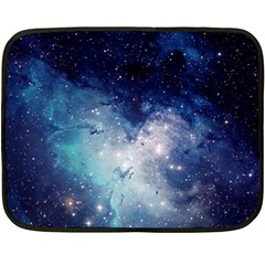 Nebula Blue Double Sided Fleece Blanket (mini)  by snowwhitegirl