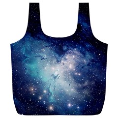 Nebula Blue Full Print Recycle Bag (xl) by snowwhitegirl