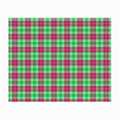 Pink Green Plaid Small Glasses Cloth by snowwhitegirl