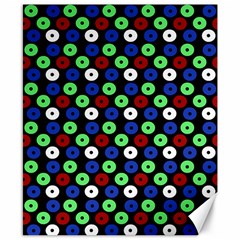 Eye Dots Green Blue Red Canvas 8  X 10  by snowwhitegirl