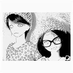 Twins Large Glasses Cloth (2-side) by snowwhitegirl