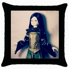 Forest Queen Throw Pillow Case (black) by snowwhitegirl