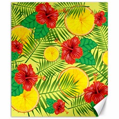 Orange Tropics Yellow Canvas 8  X 10  by snowwhitegirl