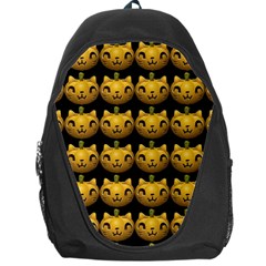 Cat Pumpkin Backpack Bag by snowwhitegirl