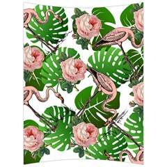 Flamingo Floral White Back Support Cushion by snowwhitegirl