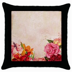 Flower 1646045 1920 Throw Pillow Case (black) by vintage2030