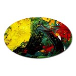 Yellow Chik 2 Oval Magnet Front