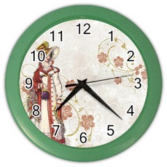 Background 1775358 1920 Color Wall Clock by vintage2030