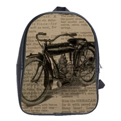 Bicycle Letter School Bag (large) by vintage2030