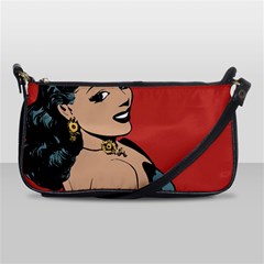 Comic Girl Shoulder Clutch Bag by vintage2030