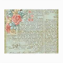 Rose Book Page Small Glasses Cloth by vintage2030