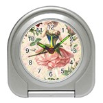 Flower Girl Travel Alarm Clock Front