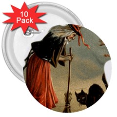 Witch 1461961 1920 3  Buttons (10 Pack)  by vintage2030