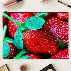 Red Strawberries Cosmetic Bag (xxxl) by FunnyCow