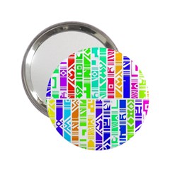 Colorful Stripes                                           2 25  Handbag Mirror by LalyLauraFLM