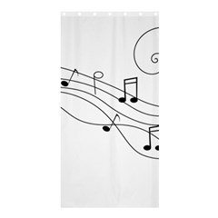 Music Partition Shower Curtain 36  X 72  (stall)  by alllovelyideas