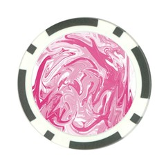 Pink Marble Painting Texture Pattern Poker Chip Card Guard by Sapixe