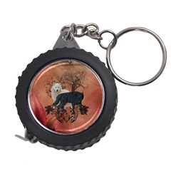 Awesome Black And White Wolf Measuring Tape by FantasyWorld7