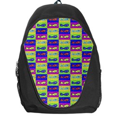 Cartoon Style Marine Life Motif Pattern Backpack Bag by dflcprints