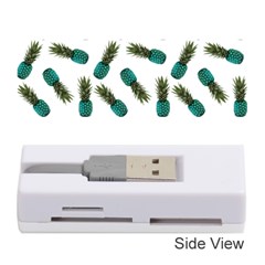 Pinapples Teal Memory Card Reader (stick) by snowwhitegirl