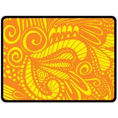 Pop Sunny Double Sided Fleece Blanket (large)  by ArtByAmyMinori