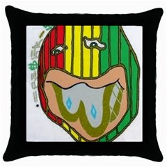 Theconnect Throw Pillow Case (black) by RWTFSWIMWEAR