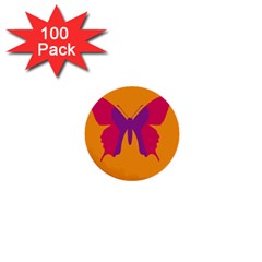 Butterfly Wings Insect Nature 1  Mini Buttons (100 Pack)  by Nexatart