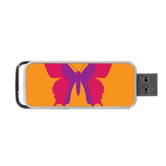 Butterfly Wings Insect Nature Portable Usb Flash (one Side) by Nexatart