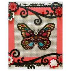 Cross Stitch Butterfly Drawstring Bag (small) by DeneWestUK