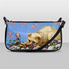 Cat And Butterflies Shoulder Clutch Bag by snowwhitegirl