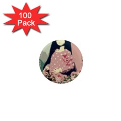 Rose Floral Doll 1  Mini Magnets (100 Pack)  by snowwhitegirl