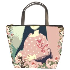 Rose Floral Doll Bucket Bag by snowwhitegirl