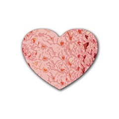 Pink Crochet Rubber Coaster (heart)  by snowwhitegirl