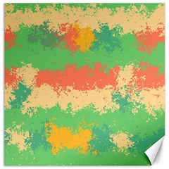 Spots In Retro Colors                                             Canvas 12  X 12  by LalyLauraFLM