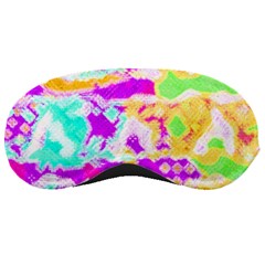 Pink Yellow Blue Green Texture                                                 Sleeping Mask by LalyLauraFLM