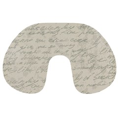 Handwritten Letter 2 Travel Neck Pillows by vintage2030