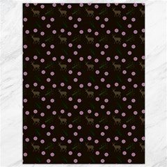 Brown Deer Trees Pattern Canvas 36  X 48  by snowwhitegirl