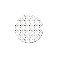White Deer Pattern Golf Ball Marker (4 Pack) by snowwhitegirl